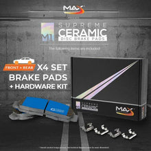 Max Brakes Front & Rear M1 Supreme Ceramic Premium Disc Brake Pads KM089853 | Fits: 2003 03 2004 04 2005 05 2006 06 Dodge Ram 2500