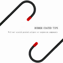 BYHeYang Brake Caliper Hooks, Brake Caliper Hangers with Rubber Tips for Automotive Tool Use Yellow 2pcs