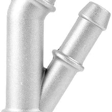 Suuonee Coolant Y-Flange, Cast Aluminum Coolant Pipe Adapter Y-Flange OE: 1J0121087E Fit for Mk4 Golf 1.8T 2000-2005