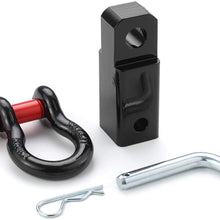 A-KARCK Shackle Hitch Receiver 41800 lbs Break Strength, Heavy Duty Towing Accessories for Vehicle Recovery Mounts to 2" Receivers