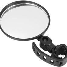 X AUTOHAUX 1 Pair Universal Adjustable Rotatable Rearview Mirror for Bicycle Mountain Road Bike Cycling Black