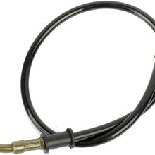 ZENITHKE black Motorcycle Braided Steel Brake Clutch Oil Hoses Line Pipe (Oil Hose Length 50cm)