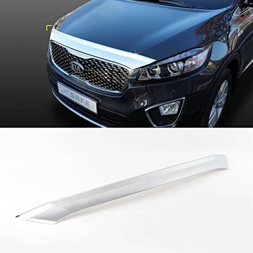 Automotiveapple Sell, K863 Safe Chrome Bonnet Guard Bug Hood Shield Molding Cover 1-pc for 2016 2019 Kia Sorento : All New Sorento