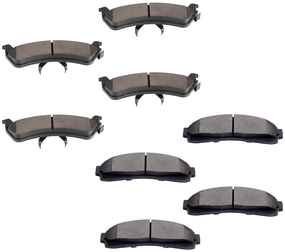 Aintier 8pcs Ceramic Brake Pads Sets fit for 1995-2001 Ford Explorer, 1998-2002 Ford Ranger, 1997-2001 Mercury Mountaineer