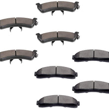 Aintier 8pcs Ceramic Brake Pads Sets fit for 1995-2001 Ford Explorer, 1998-2002 Ford Ranger, 1997-2001 Mercury Mountaineer