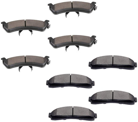 Aintier 8pcs Ceramic Brake Pads Sets fit for 1995-2001 Ford Explorer, 1998-2002 Ford Ranger, 1997-2001 Mercury Mountaineer