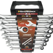 GEARWRENCH 8 Pc. 12 Point XL Ratcheting Combination SAE Wrench Set - 85198