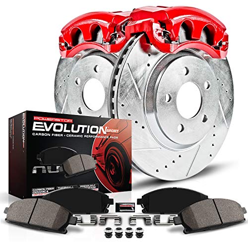 Power Stop (KC103) 1-Click Performance Brake Kit with Calipers