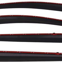 Window Visors Compatible With 2017 Honda CRV | Smoke Tinted/Semi-transparent PC Injection Polycarbonate CR-V Shade Rain Sun Guard Wind Vent Air Deflector by IKON MOTORSPORTS | 2018