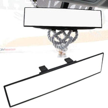 iJDMTOY Universal Fit JDM 300mm 12-Inch Wide Flat Clip On Rear View Mirror Compatible With Car SUV Van Truck, etc