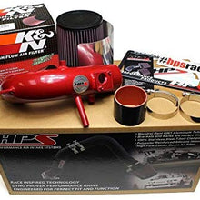 HPS 27-524R Red Short Ram Air Intake Kit with Heat Shield (Non-CARB Compliant)