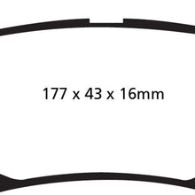 EBC Brakes DP61799 6000 Series Greenstuff Truck and SUV Rear Brake Pad