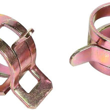 Senyar Hose Clamps Fastener,100 Pcs 10 Sizes Autos Spring Steel Clip Fuel Oil Water Hose Pipe Tube Clamp Fastener