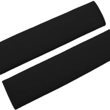MIRKOO Car Seat Belt Cover Pad, 2-Pack Soft Car Safety Seat Belt Strap Shoulder Pad for Adults and Children, Suitable for Car Seat Belt, Backpack, Shoulder Bag, Laptop Computer Bag (Black)