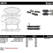 StopTech 309.06210 Sport Brake Pads with Shims and Hardware