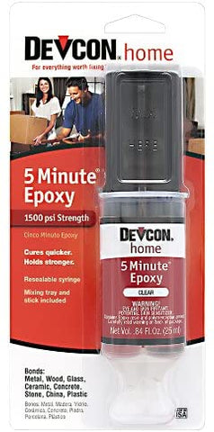 Devcon (20845-6PK) 5-Minute Epoxy - 25 ml Dev-Tube, (Pack of 6)