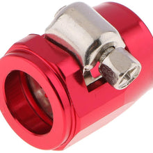 1Pc An6 Universal Car Hose End Finish Fuel Oil Water Line Clamp Clip Red Terminado De Clamp Termine Auto Replacement Parts