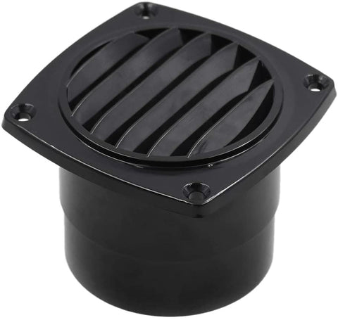 Gazechimp Round Air Vent ABS Louver Grille Cover Black for Rv/Yacht/Boat