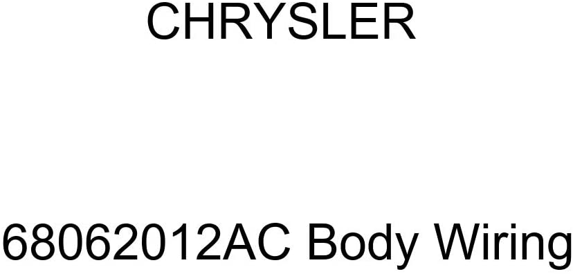 Genuine Chrysler 68062012AC Body Wiring