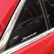 Car Styling Door Trunk Window Sport Emblem Fender Trim Kit 2 Pieces (BLACK)