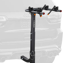 IKURAM 2 Bike Rack Bicycle Carrier Racks Hitch Mount Double Foldable Rack for Cars, Trucks, SUV's and minivans with a 2" Hitch Receiver
