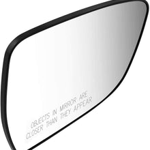 DNA Motoring OEM-MG-0441 963654BA0A OE Style Passenger/Right Mirror Glass For 2014-2019 NISSAN ROGUE MURANO PATHFINDER
