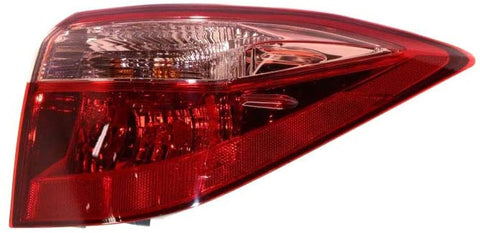Tail Light Assembly - TYC For/Fit 8155002B00 17-19 Toyota Corolla - Outer On-Body Bulb-Type (Exclude SE/XLE/XSE/50th-Anniversary) (Right Hand - Passenger) NSF