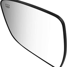 DNA Motoring OEM-MG-0442 963664BA1A OE Style Driver/Left Heated Mirror Glass For 14-19 NISSAN ROGUE PATHFINDER MURANO