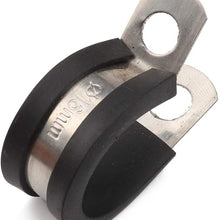 46 in 1 Car Rubber Cushion Pipe Clamps Stainless Steel Clamps Battery Jumper Cables
