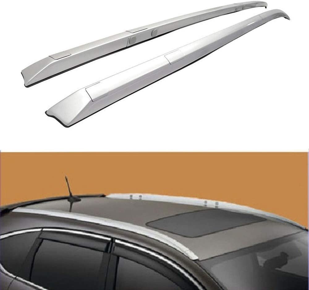 JUEDIMA 1 Pair Silver Roof Rack Cross Bars Side Rail Package Replacement for CR-V 12-16,roof Rails