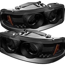 GMC Yukon 00-06/GMC Yukon Denali 01-06 Projector Headlights-LED Halo-Black Smoke