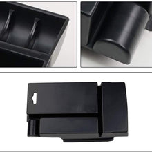 Center Console Organizer Insert ABS Black Materials Tray Armrest Secondary Storage Box Glove Pallet Container Fits Toyota Camry 2012 2013 2014 2015 2016