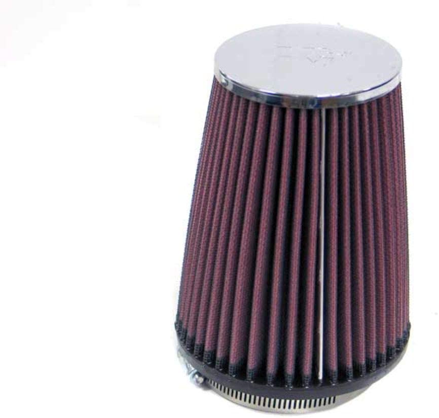 K&N Universal Clamp-On Air Filter: High Performance, Premium, Washable, Replacement Filter: Flange Diameter: 3.3125 In, Filter Height: 6 In, Flange Length: 0.75 In, Shape: Round Tapered, RC-4540