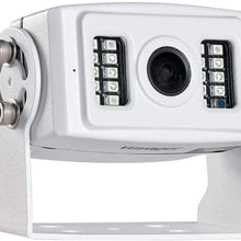 Voyager VCMS20 Rear Color Camera with LED Low-Light Assist, White, 1/3" CMOS Image Sensor, 600 TV Lines Resolution, 145° Viewing Angle, Built-in Microphone, Electronic Iris Shutter, Waterproof (IP69K)