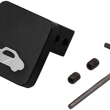 X AUTOHAUX Aluminum Alloy Hood Latch Release Cable Repair Kit Handle Black for Honda Civic 96-2005 CRV 97-2006 Element 03-2011