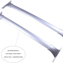 OCPTY Roof Rack Cross Bar Cargo Carrier fit for Nissan Rogue 2014-2019 Silver Aluminum Roof Rack Crossbars