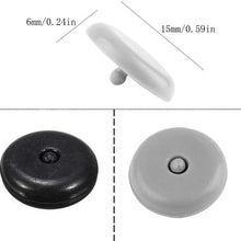 Y-Axis Seat Belt Button Buckle Clip Stop - Universal Fit Stopper Kit (Black + Beige + Grey, 18 Sets)