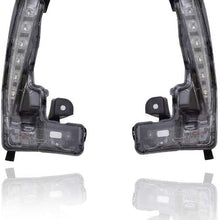 Fog Light Assembly - DEPO For/Fit 17-19 Toy Corolla-SE/XSE Daytime Running Lamp Vertical-Type - Pair, Left Driver + Right Passenger Set - CAPA - 8143002030, 8144002030