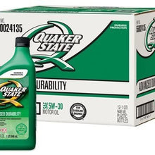 Quaker State 5W-30 Advanced Durability Motor Oil - 1 Quart Bottle, (Pack of 12)