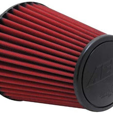 AEM 21-2100DK Universal DryFlow Clamp-On Air Filter: Round Tapered; 6 in (152 mm) Flange ID; 8.125 in (206 mm) Height; 7.5 in (191 mm) Base; 5.125 in (130 mm) Top