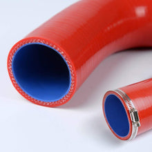 2PCS Silicone Radiator Hose Tube Kit Clamps For Suzuki LTZ400 LTZ 400 2009-2010 Red