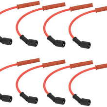 Suuonee Spark Plug Wire, 8PCS Durable 8.5mm Sparking Plug Starting Wires Set Universal for Chevrolet