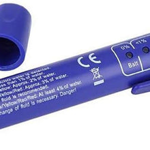 FEENNG LED Brake Fluid Tester Moisture Water Test Indicator for DOT3 DOT4 B5314 with 5 LED and Brake Pad Thick Gauge