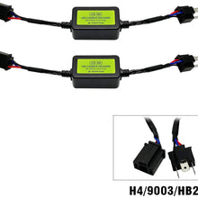 KOOMTOOM H4 Canbus Decoder Anti flicker Harness 9003 HB2 Headlight Bulb Warning Error EMC Canceller Decoder For 2003-2015 BMW Mini