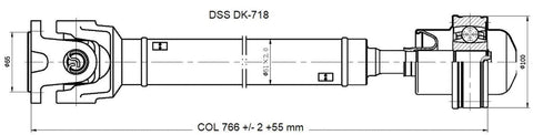 Drive Shaft Assembly Front Dodge Nitro (2007-2011)