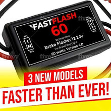 Stop-Alert FastFlash 60 Watts Brake Flasher Tail & Stop Light Strobe 50X Fastest Preprogrammed 3 Blink Pattern Sequence - LED & INCANDESCENT BULB for Cars, Trucks, Motorcycles mount 5A 12-24V