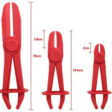 Cuque 3Pcs Nylon Hose Clamp Tool Set Brake Fuel Water Line Clamp Plier Hands Free Tool for Hose Lines Brakes