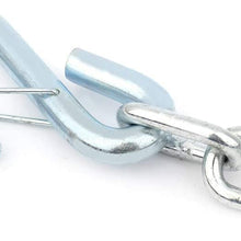 SCITOO Silver Trailer Safety Chain with S Hooks 1/4 X 48 inch