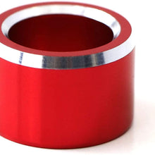 iJDMTOY Red Anodized Aluminum Side Mirror Adjustment Button Knob Cover Compatible With Subaru WRX, STI, Impreza, Forester, XV Crosstrek, BRZ, etc