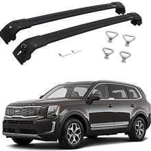 Fit for KIA Telluride 2019 2020 2021 Crossbar Cross Bar Roof Cargo Rack Luggage Anti-Theft w/T-Slot Bolts